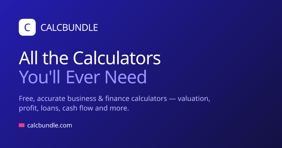Contribution Margin Calculator – Per Unit & % | CalcBundle